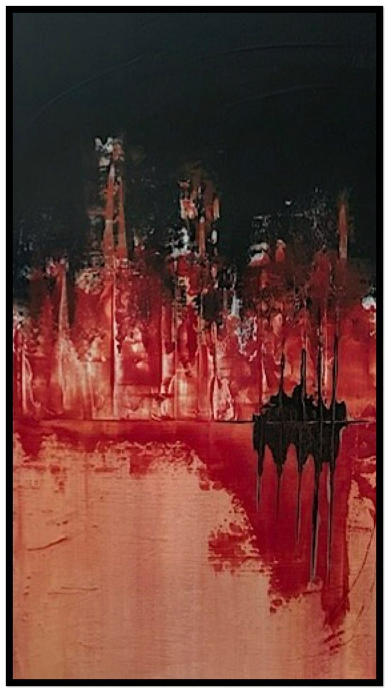 on fire - 120 x 60 cm